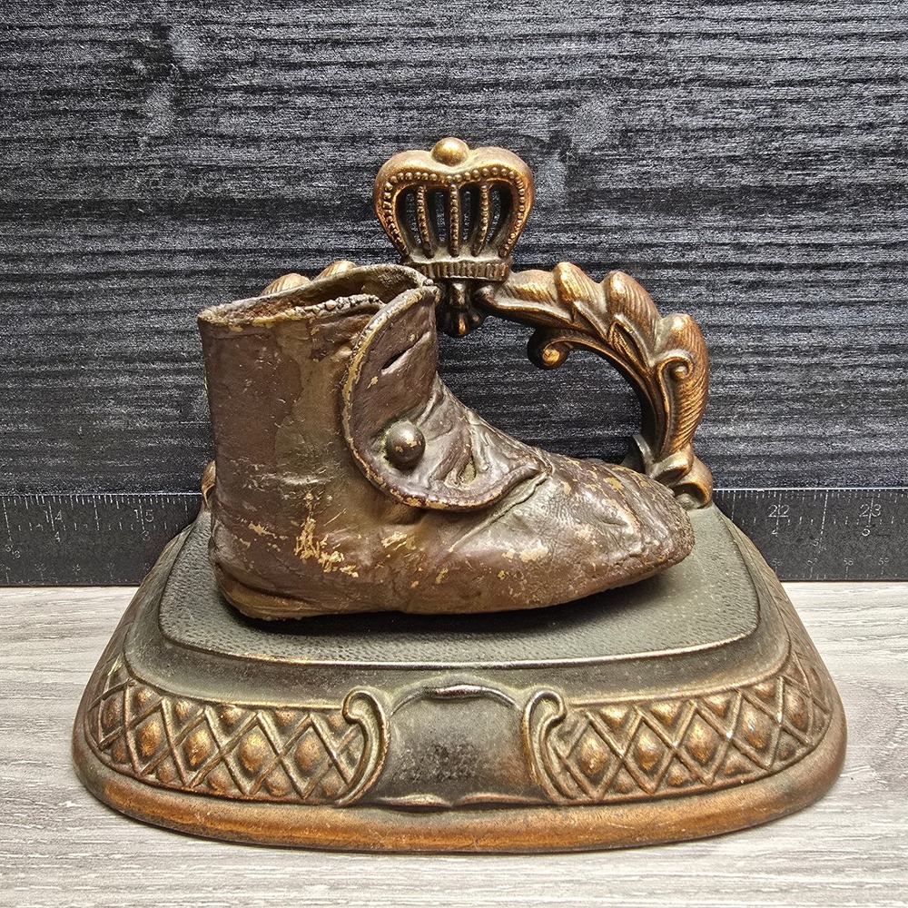 Vintage Bronzecraft Baby Shoe Plaque - So Cool!!